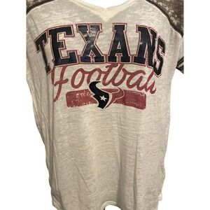 NFL Team Apparel Houston Texans Burnout Shirt Size S